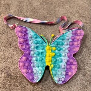 Colorful Butterfly Pop It Fidget Purse